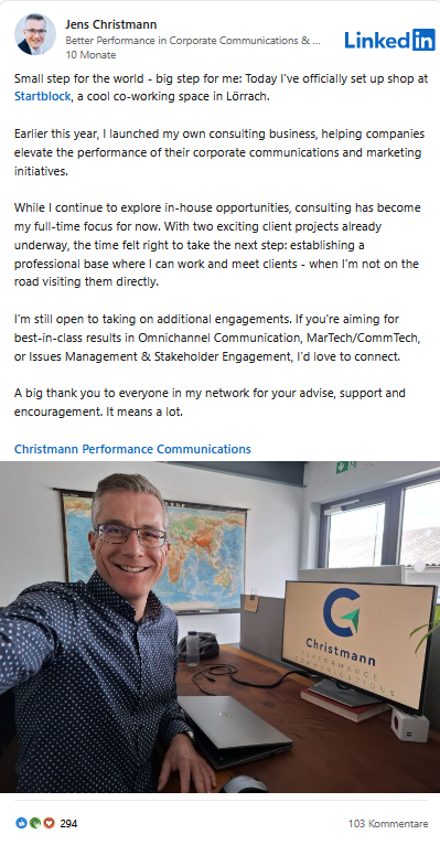 Jens Christmann at Startblock