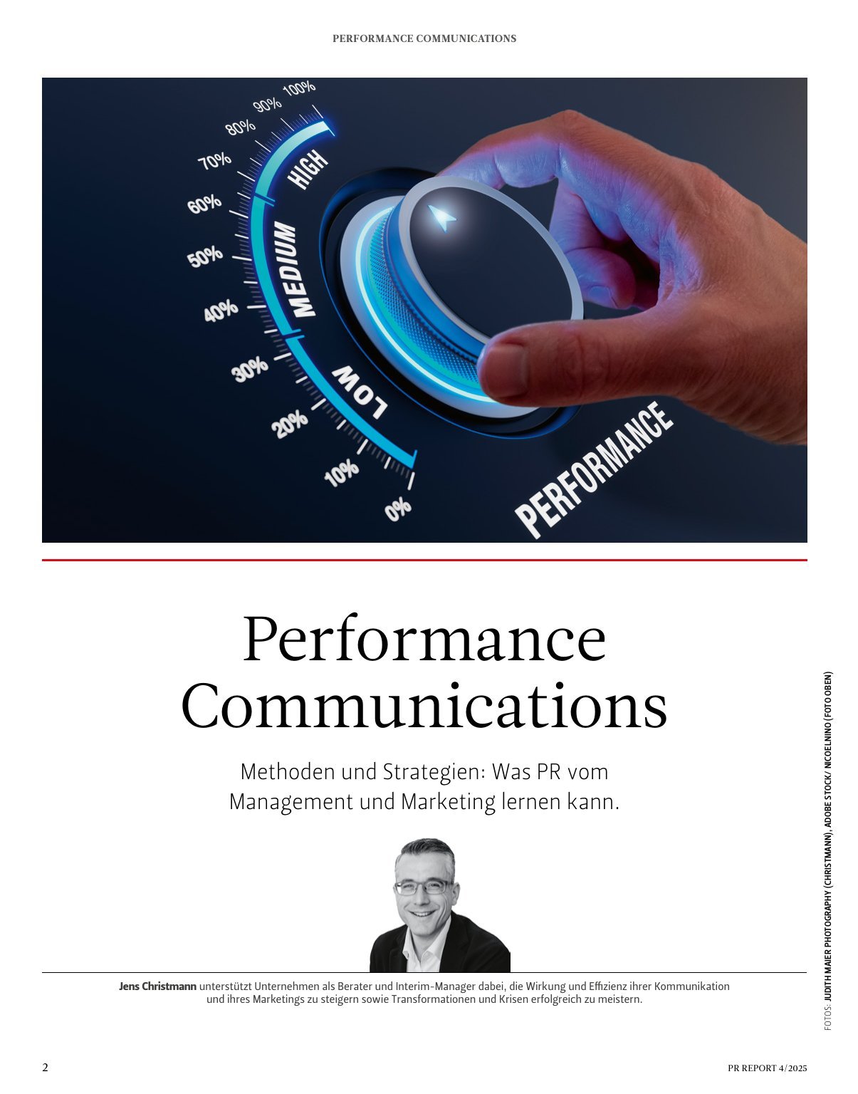 PR-Werkstatt Performance Communications, Leseprobe Seite 2 von 5